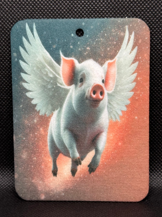 Flying Pig Felt Freshie 1055
