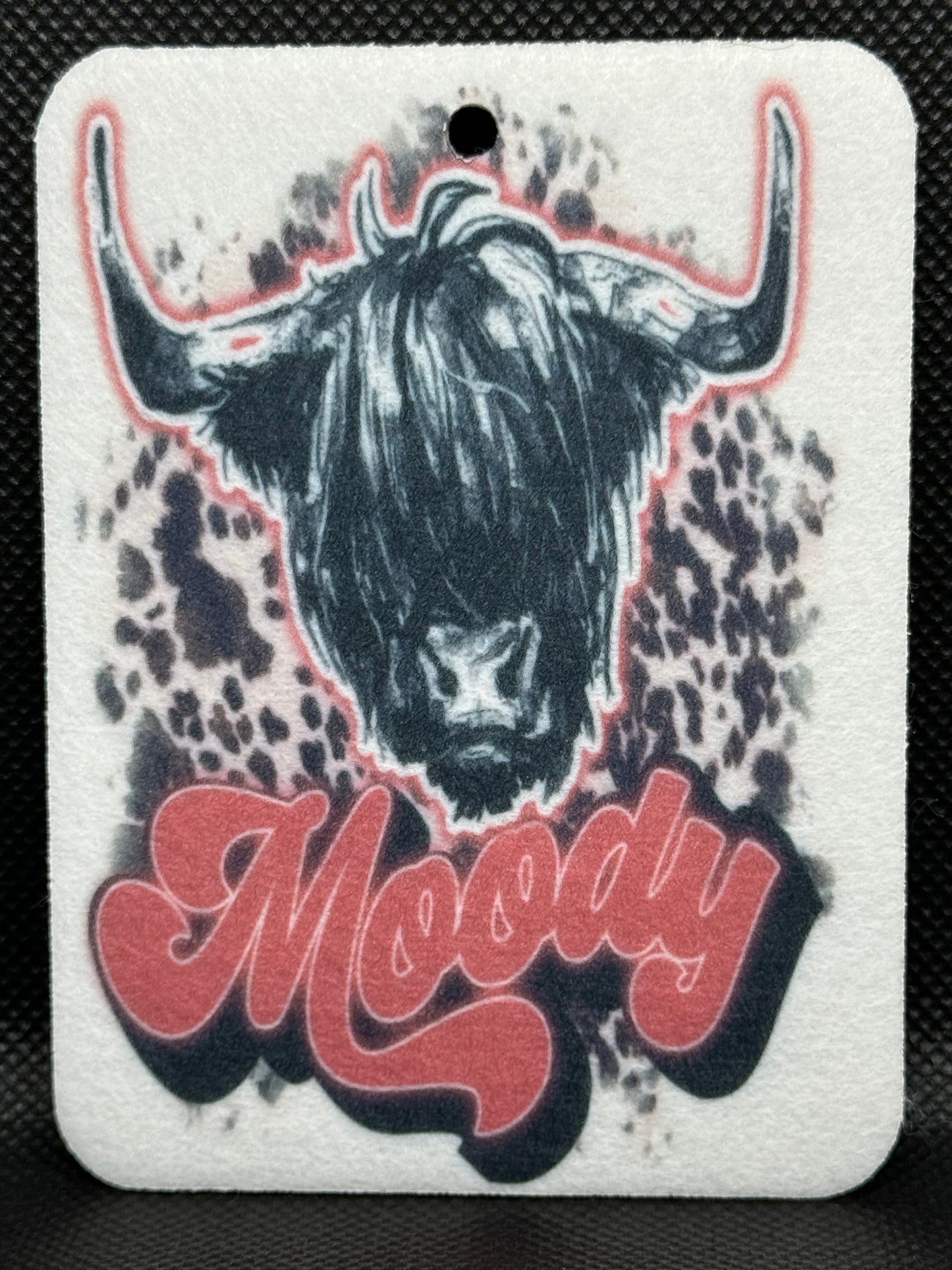 Highland Cow Moody Felt Freshies  1057