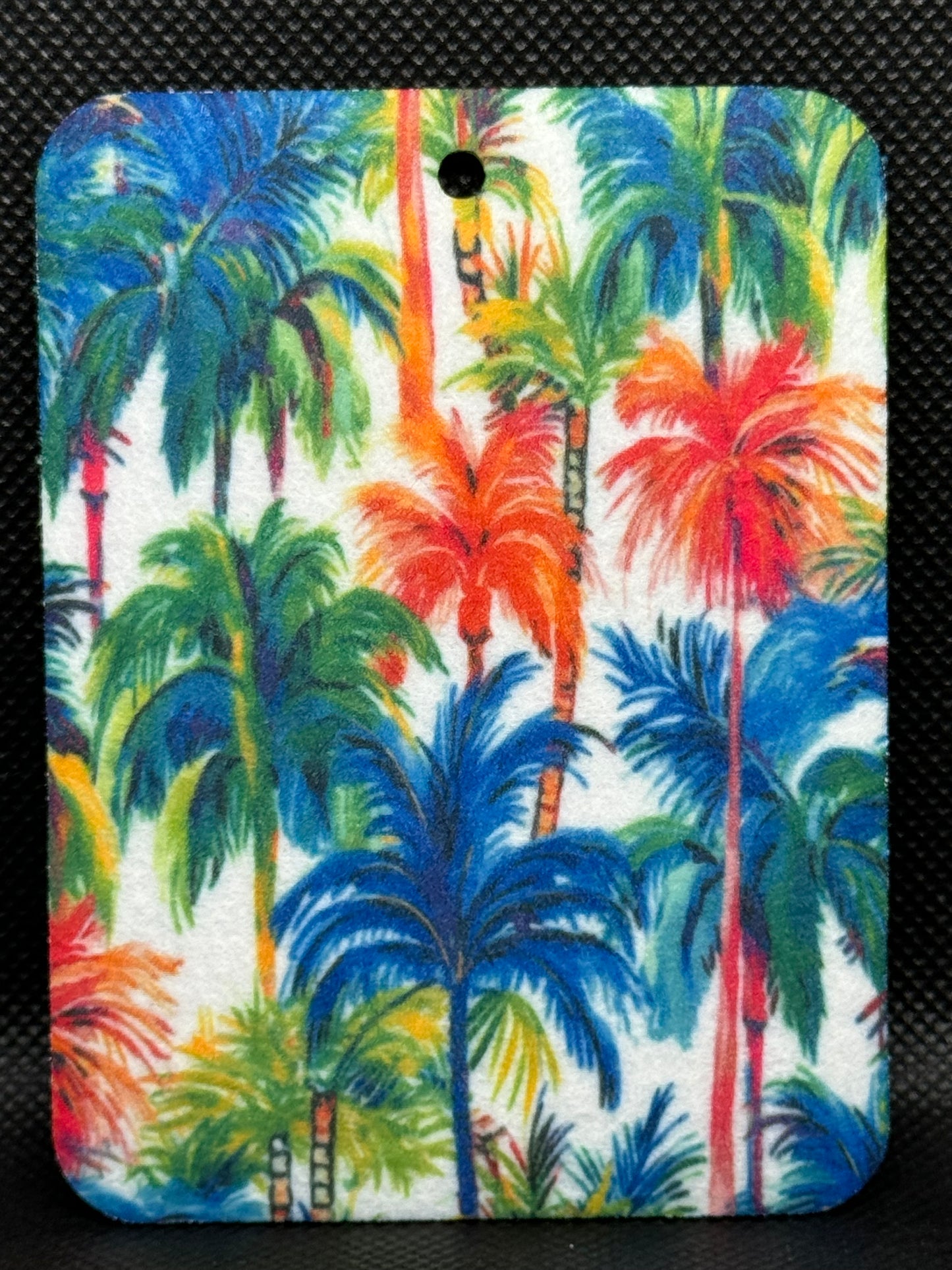 Colorful Palm Trees Felt Freshie 1199