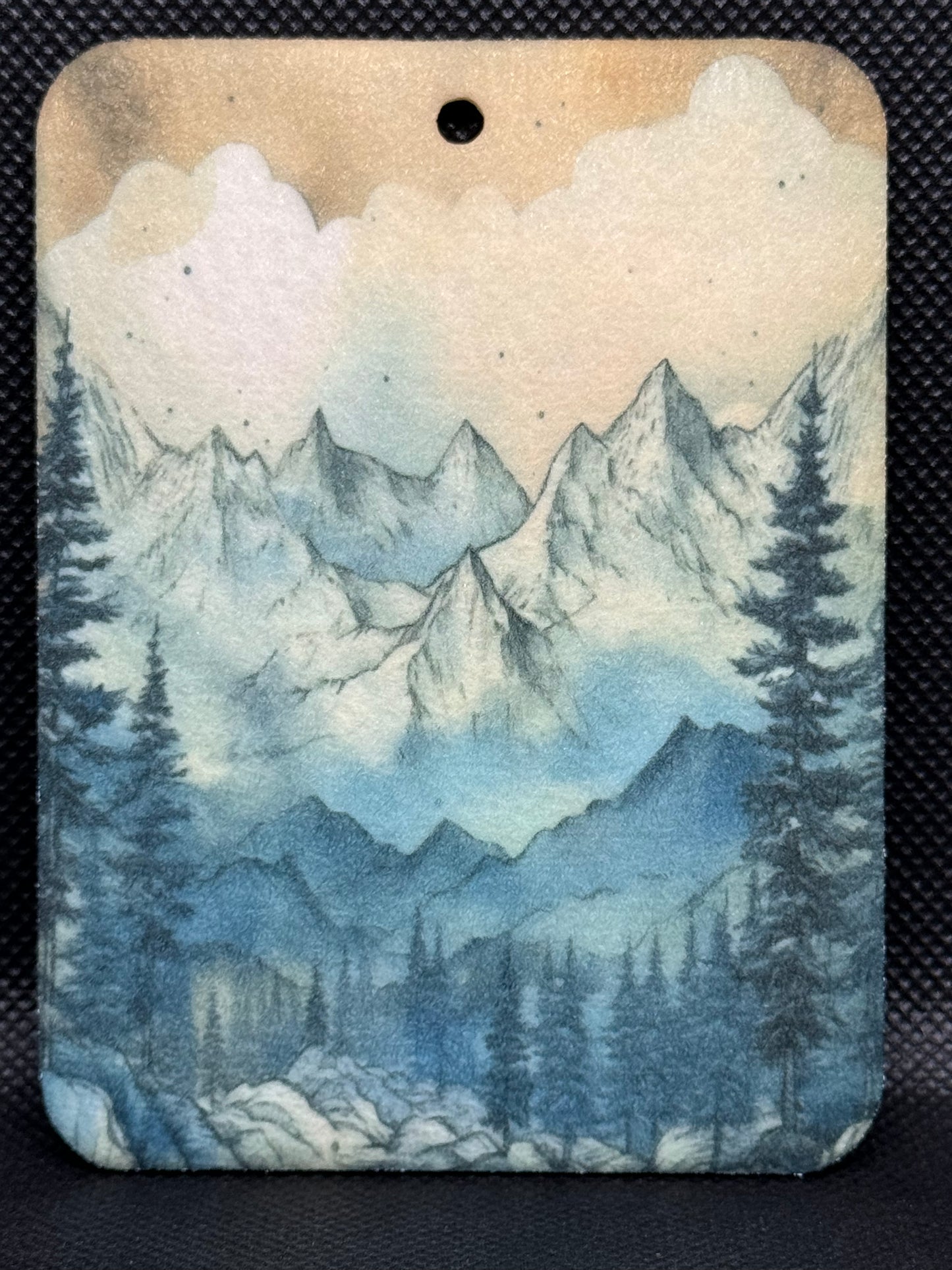 Watercolor Mountain Scene 1209