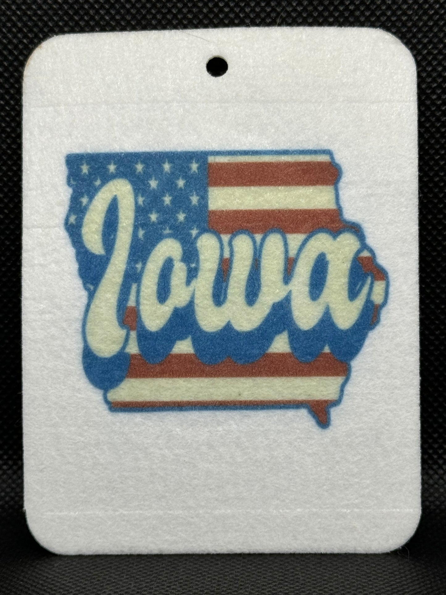 American Flag Iowa Felt Freshie 1288