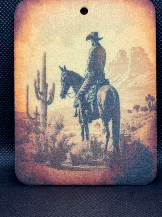 Cowboy Vintage Wild West Felt Freshie 1369